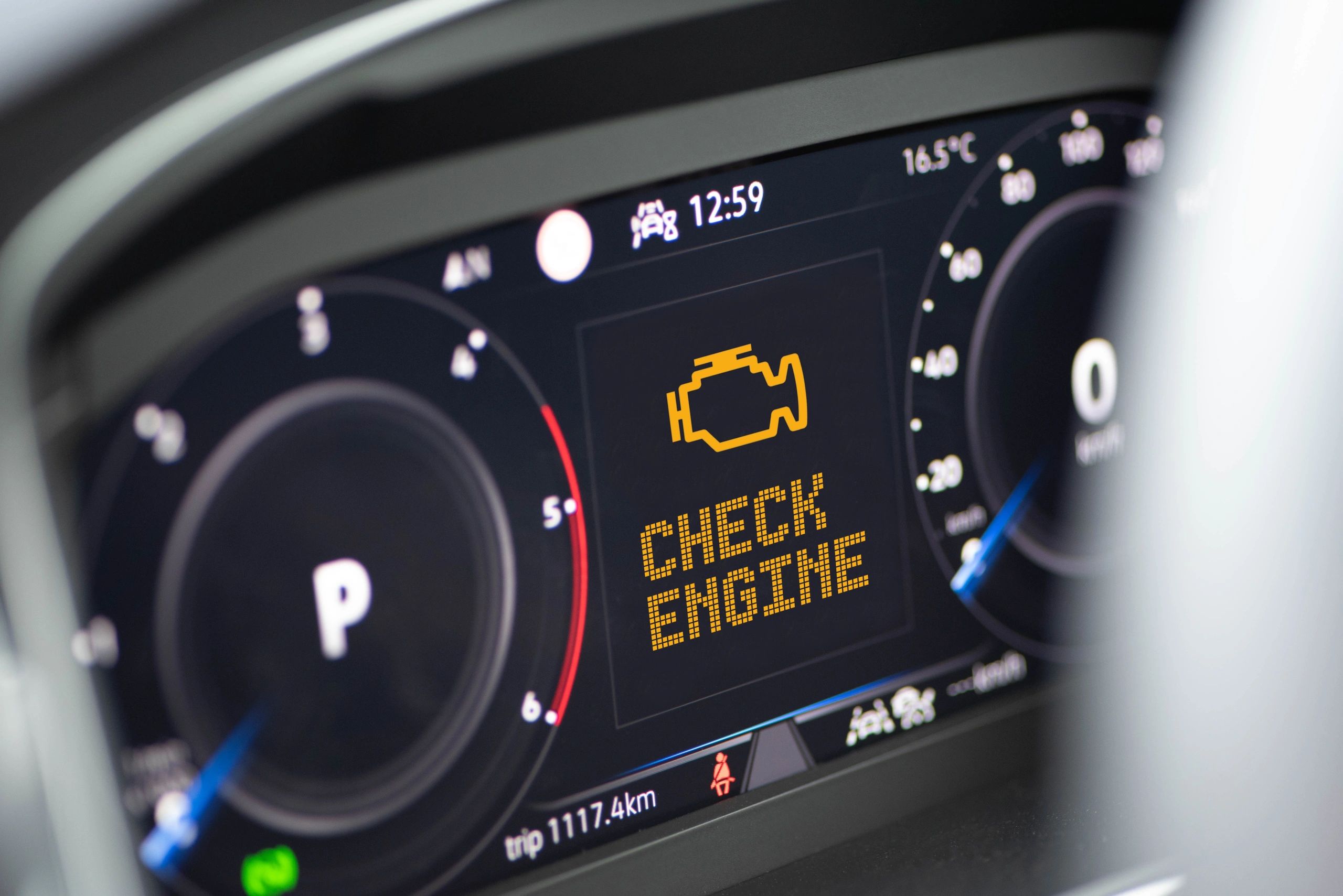 OBD diagnostics dashboard warning light for ECU/TCU programming and coding